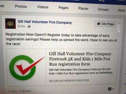 Gill Hall Volunteer Fire Company to Host 2nd Annual Firetruck 5K and Kids 1 Mile Fun Run